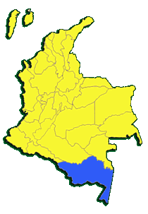 Mapa de Amazonas Colombia